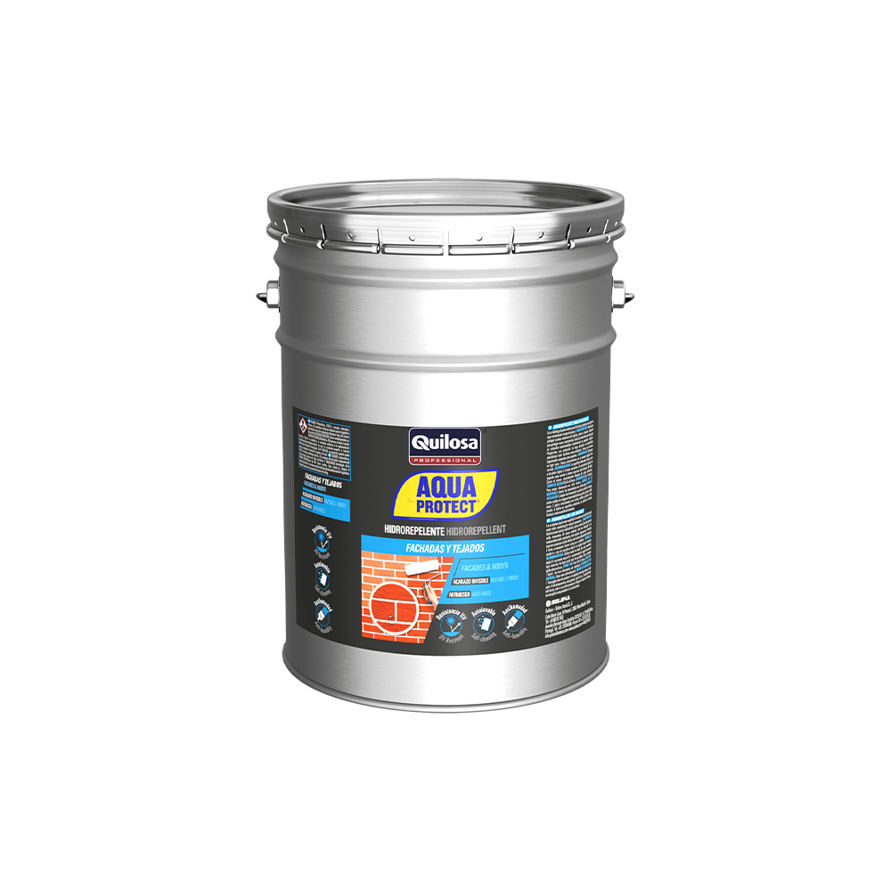 Hidrorepelente para fachadas y tejados Aquaprotect Quilosa