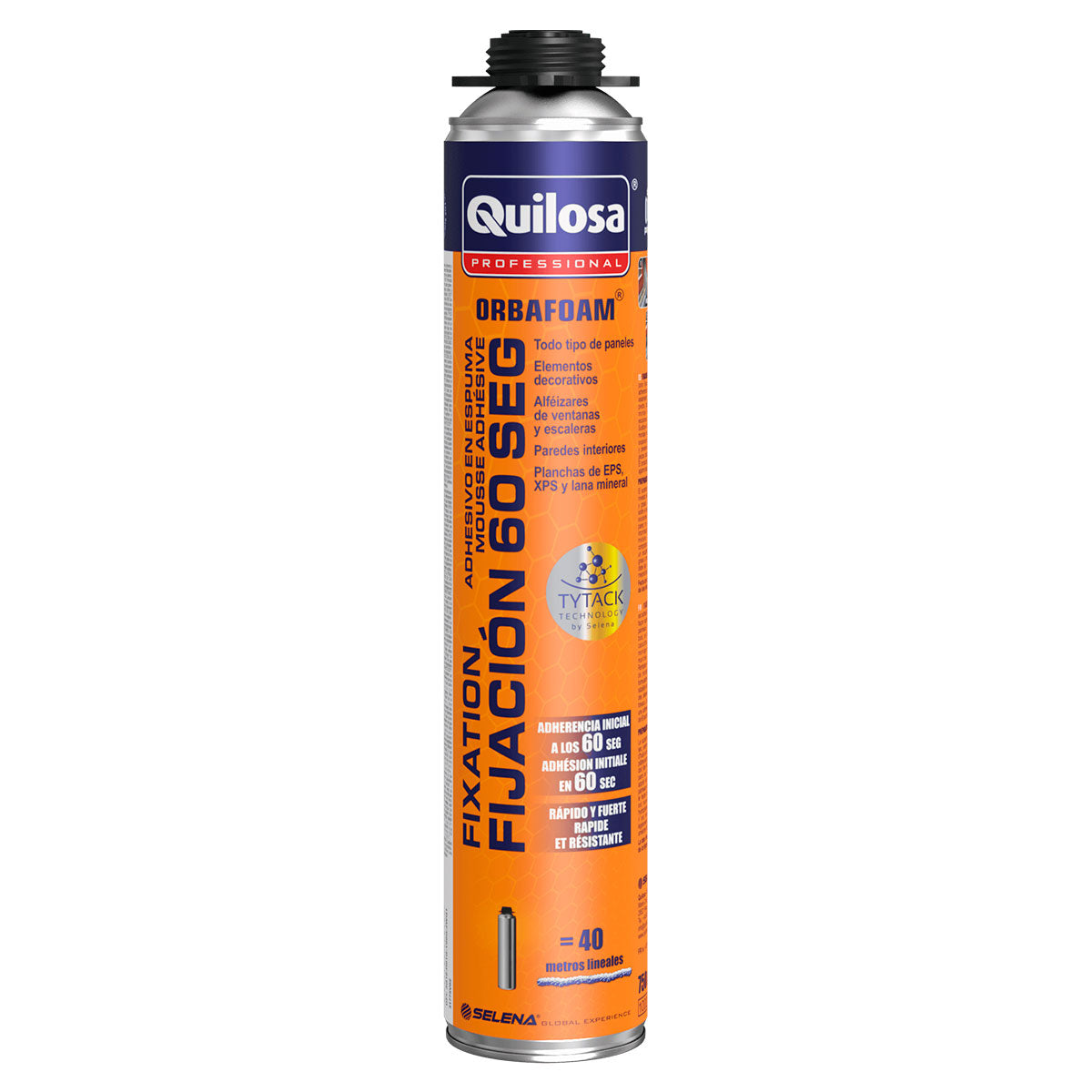Adhesivo en Espuma PU Fijacion 60 seg Pistola 750 ml Quilosa