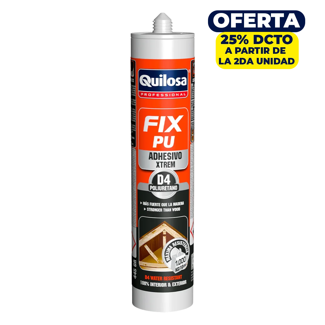 Adhesivo de montaje Fix PU Xtreme Quilosa