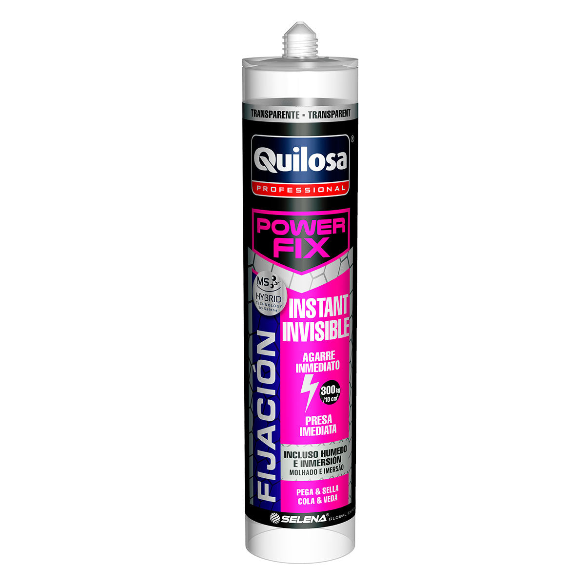 Adhesivo de Montaje POWER FIX Invisible de Quilosa