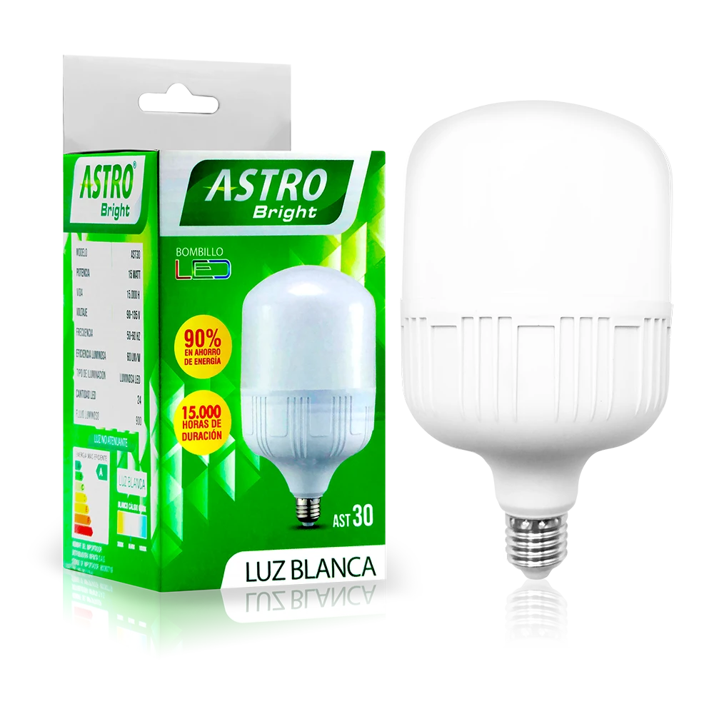 Bombillo LED ASTRO 12W Recargable de Emergencia
