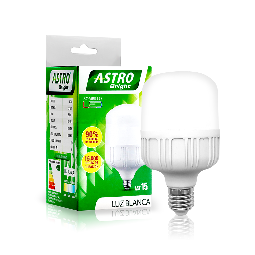 Bombillo LED Astro Bright 7.5W Cilindro