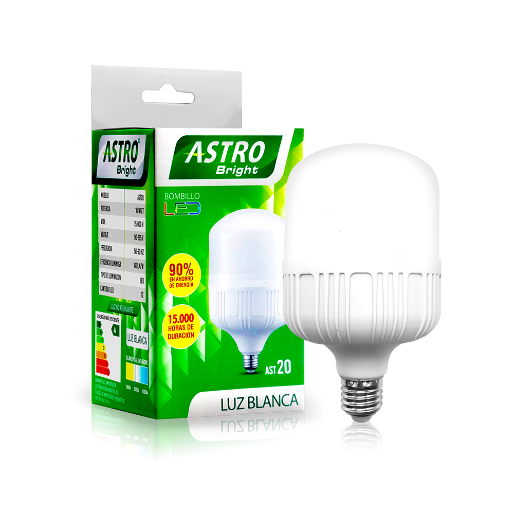 Bombillo LED Astro Bright 10W Cilindro