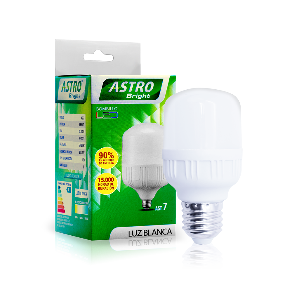 Bombillo LED Astro Bright 3.5W Cilindro