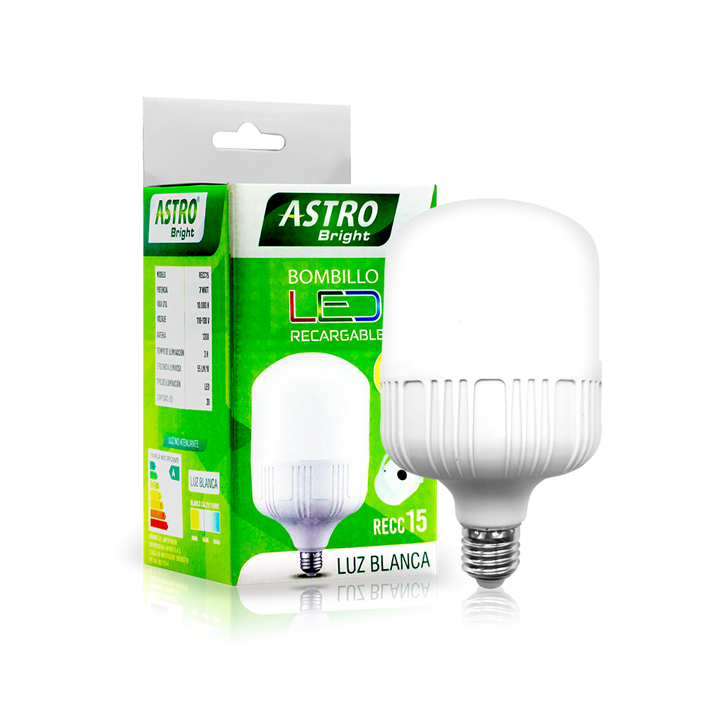Bombillo LED Astro Bright 15W Cilindro