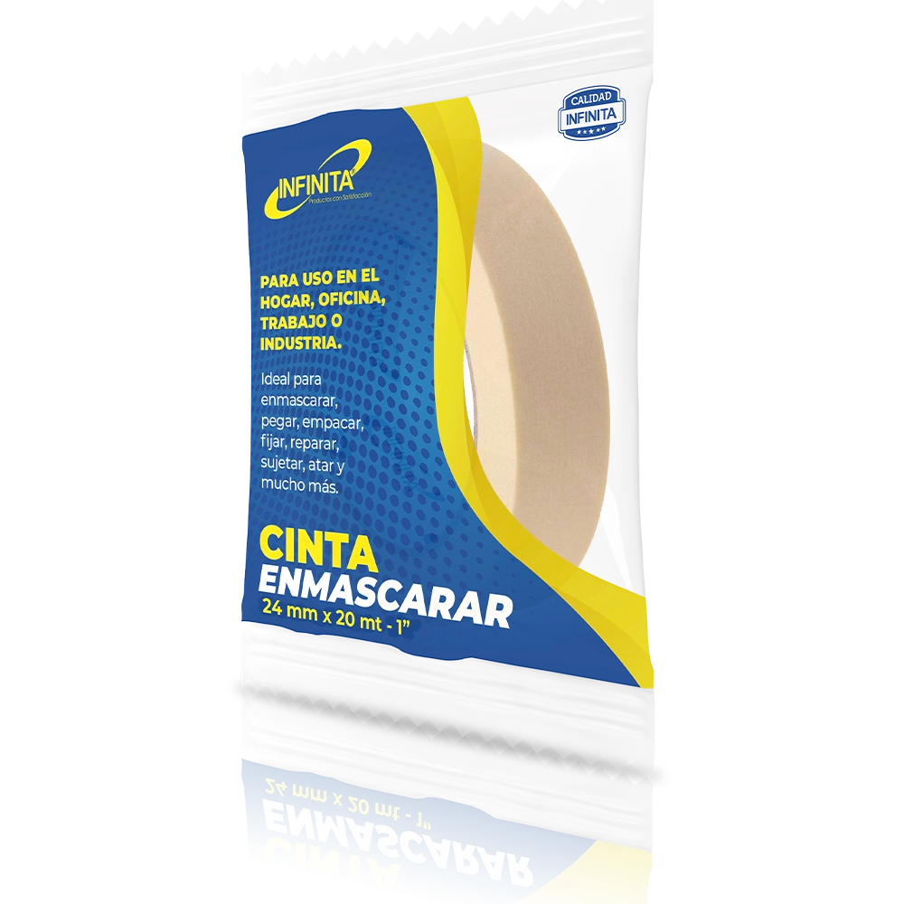 Cinta de Enmascarar Infinita 1” x 20 mts (24 mm)