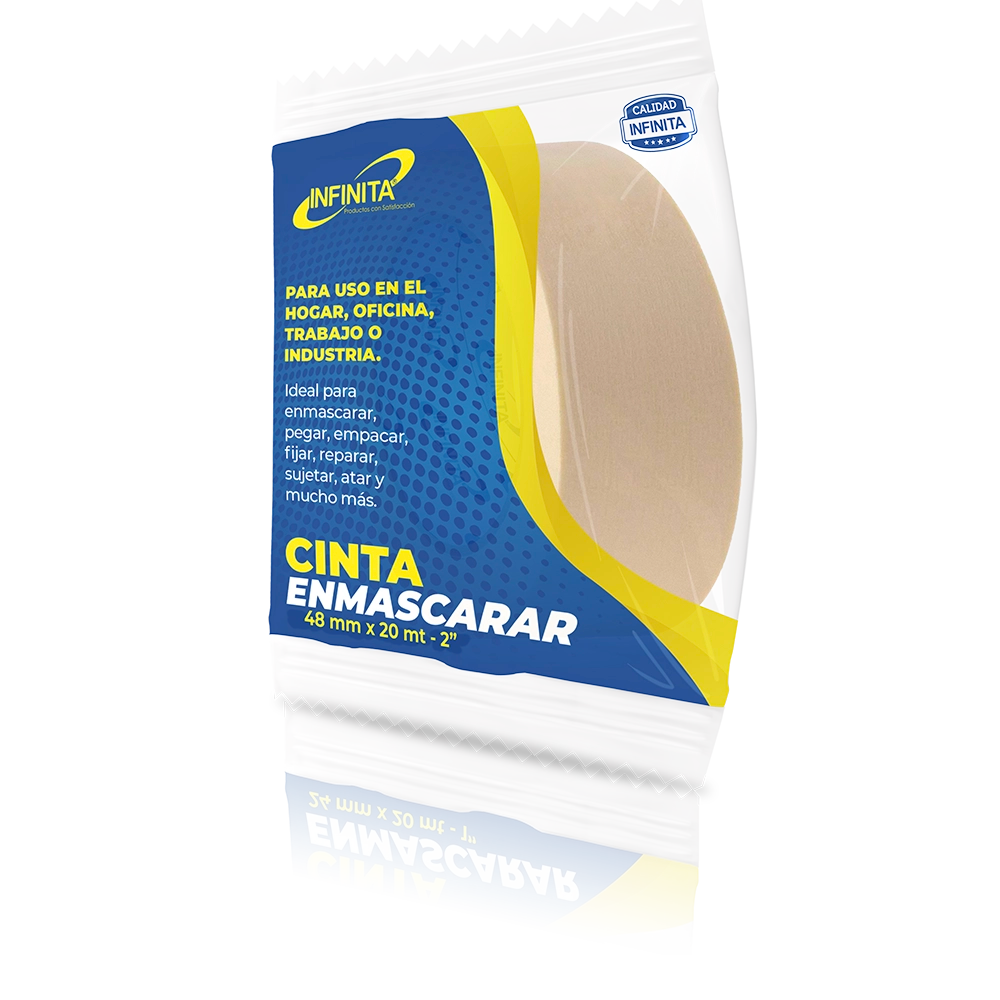 Cinta de Enmascarar Infinita 2” x 20 mts (48 mm)