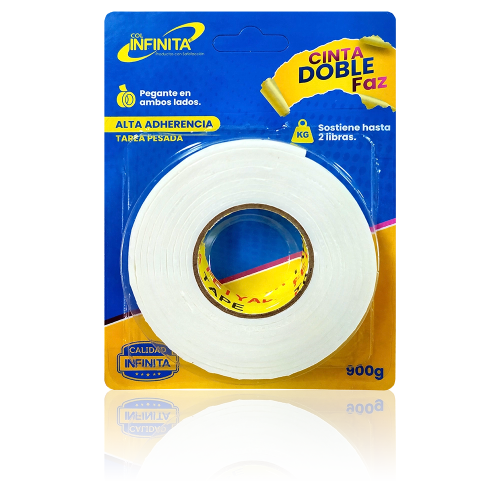 Cinta Doble Faz Infinita 1.8 cm x 2 mts