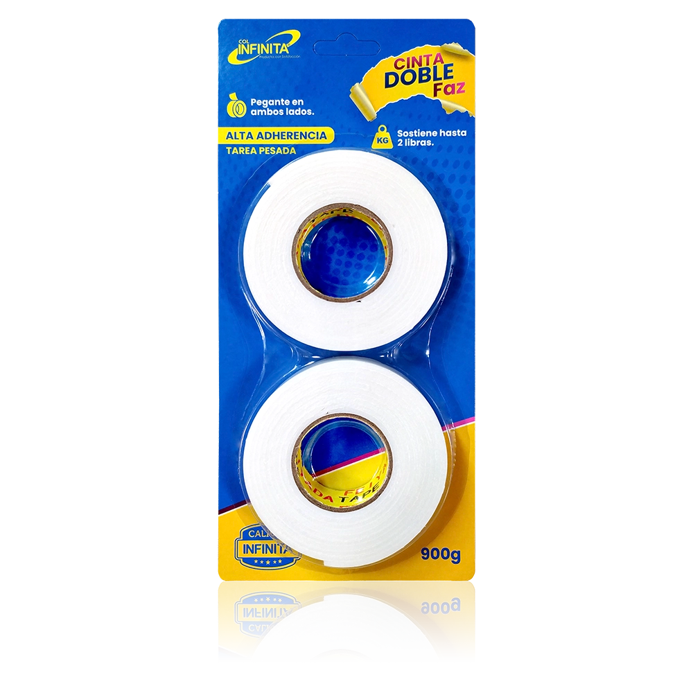 Cinta Doble Faz Infinita 1.8 cm x 2 mts