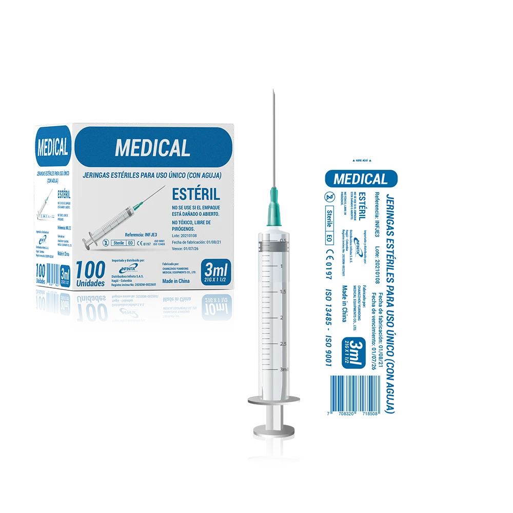 Jeringa Desechable Infinita con Aguja