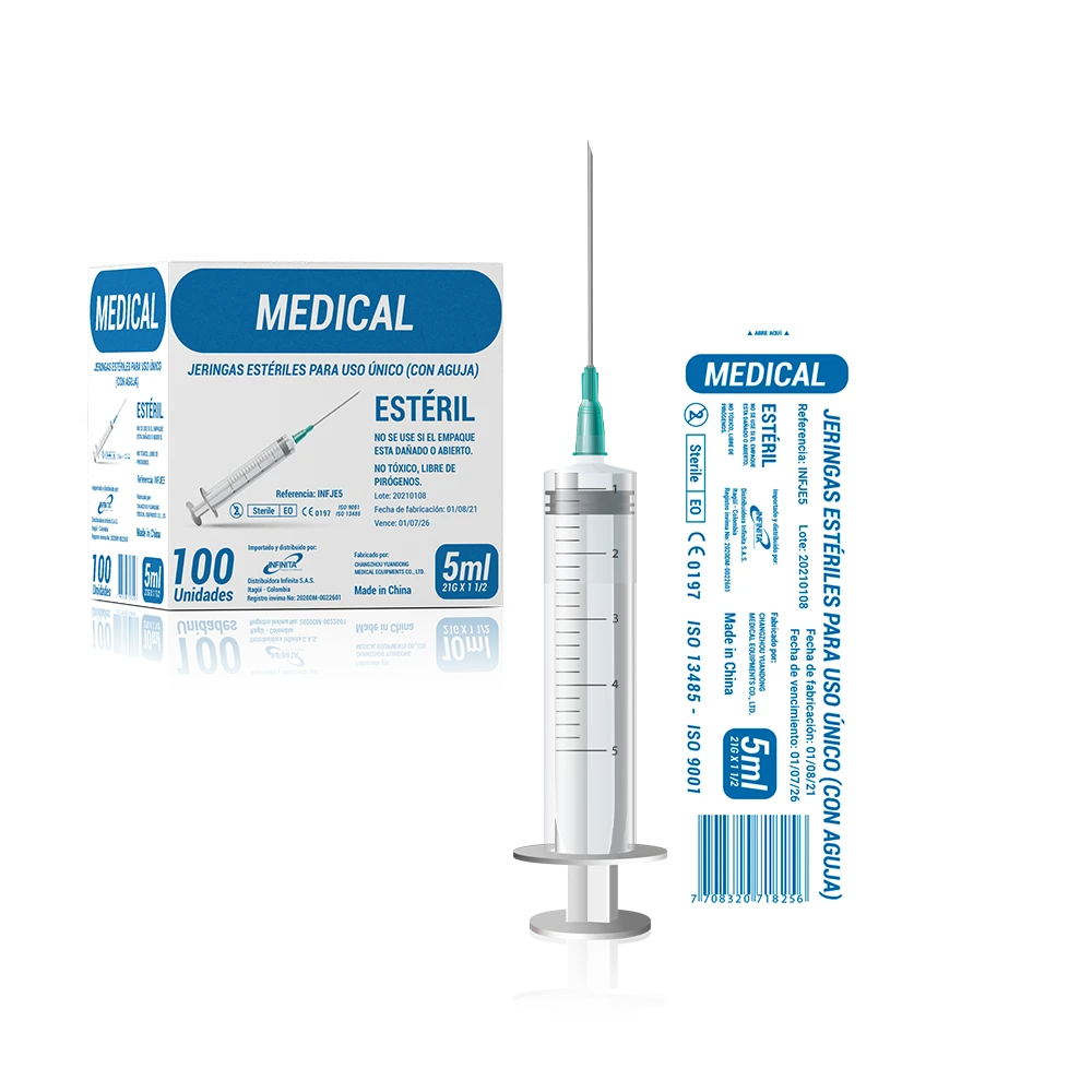 Jeringa Desechable Infinita con Aguja