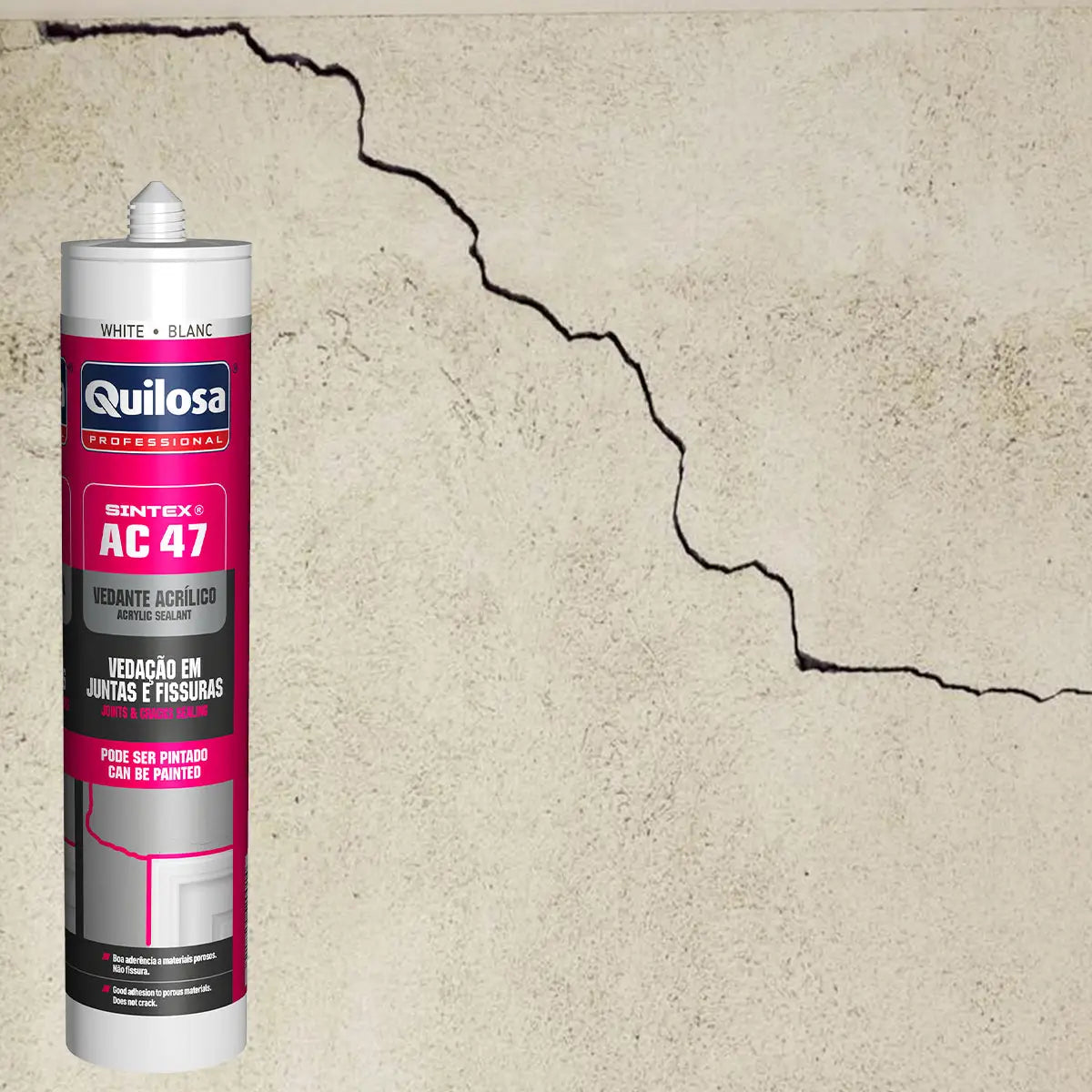 Sellador acrílico para grietas y juntas AC47 Quilosa