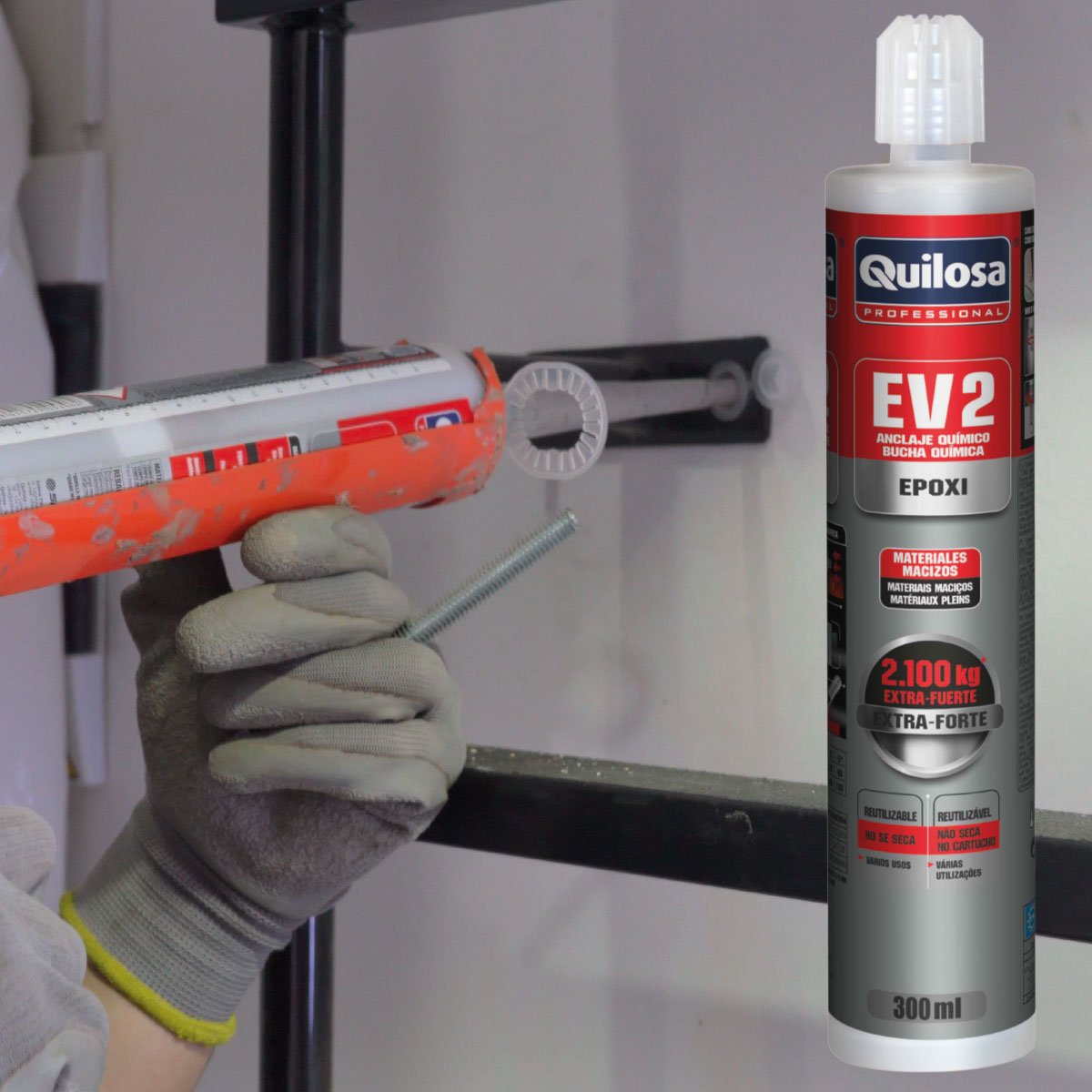 Anclaje quimico de 2 toneladas EV2 Quilosa