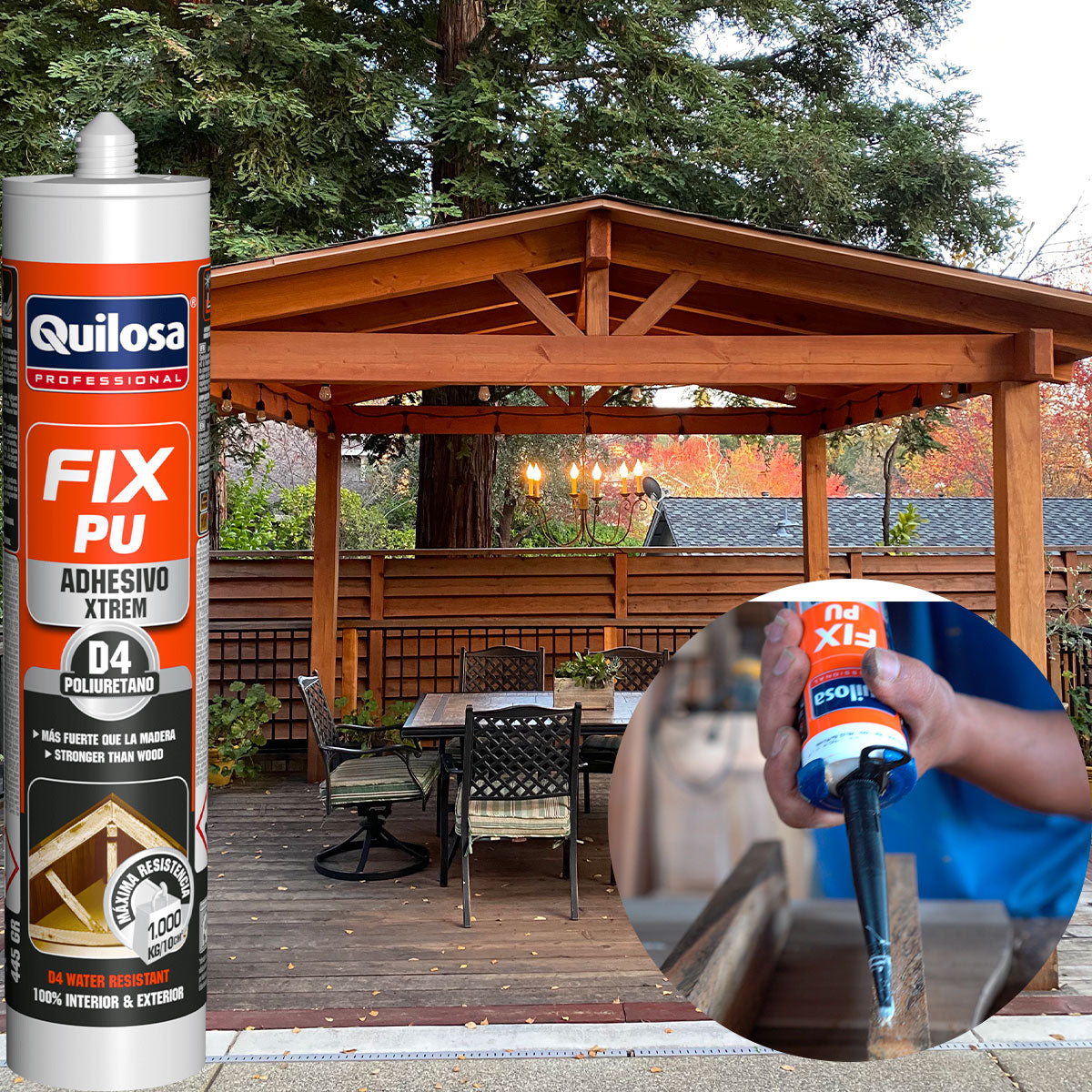 Adhesivo de montaje Fix PU Xtreme Quilosa