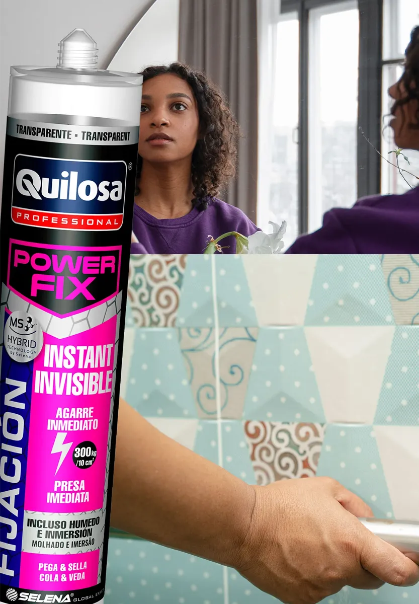 Adhesivo de Montaje POWER FIX Invisible de Quilosa