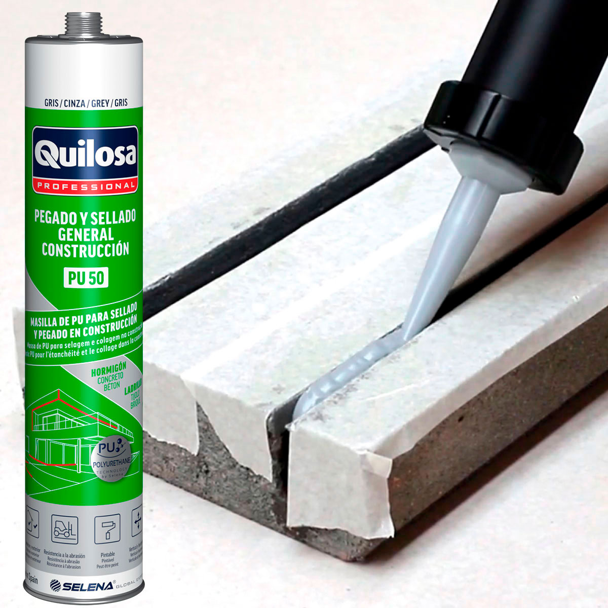 Sellador de juntas PU 50 Quilosa