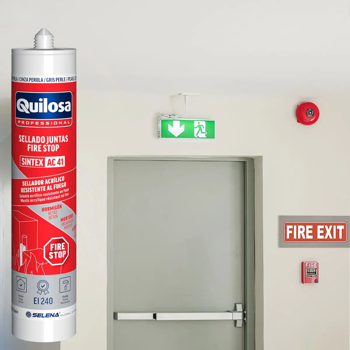 Sellador acrilico corta fuego AC 41 Quilosa