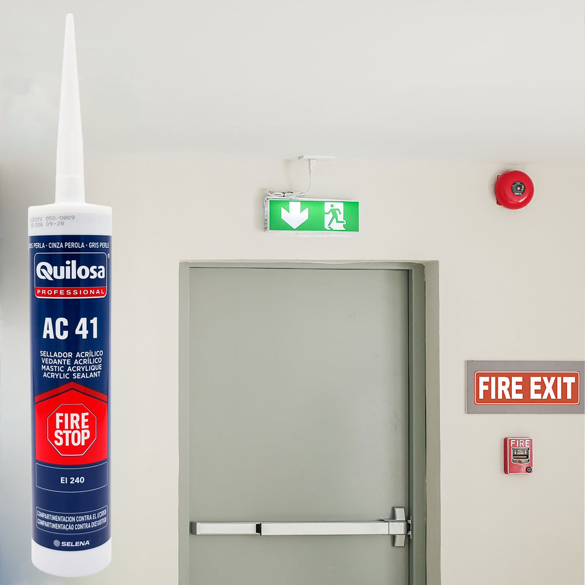 Sellador acrilico corta fuego AC 41 Quilosa