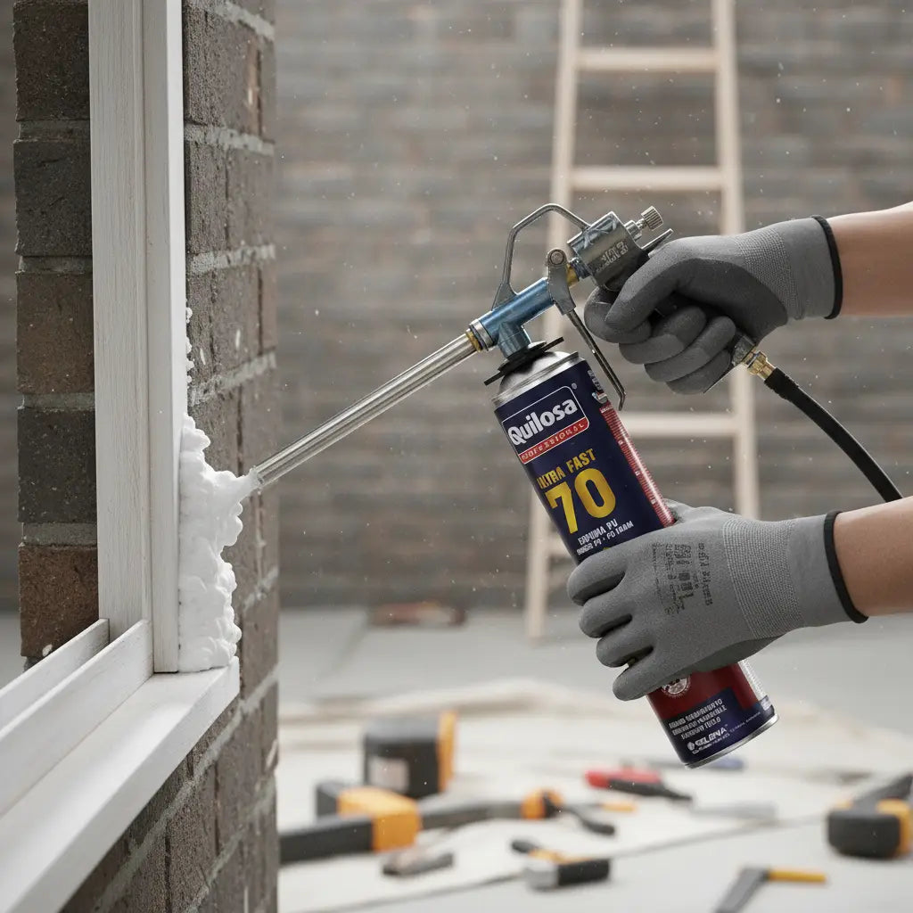 Espuma PU para instalacion puertas y ventanas ULTRA FAST 70 Quilosa