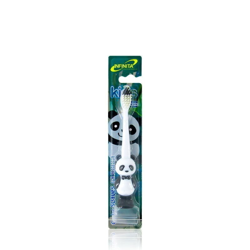 Cepillo de Dientes Infantil Panda con Protector